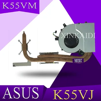 XinKaidi Original RADIATOR Pentru ASUS K55VJ K55VM Laptop CPU GPU Răcire Radiator RADIATOR Cu Ventilator Testat Navă Rapidă