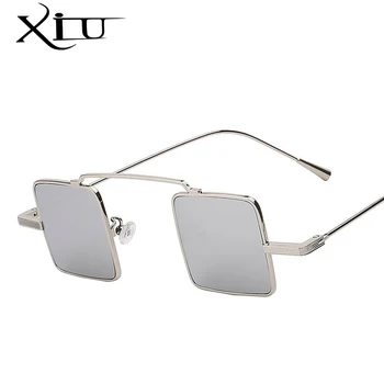 XIU Unic de Epocă ochelari de Soare Barbati Pătrat Nuante Clasice Steampunk ochelari de Soare pentru Femei Brand Designer de Moda Mare Culoare Lentile UV400