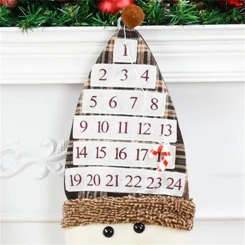 Xmas Copac Agățat de Perete Ornament Ziua Calendare Decoratiuni de Craciun pentru Casa Festival Calendar Advent Calendario Avvento