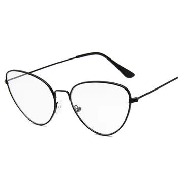 XojoX Metal Ochi de Pisica Rama de Ochelari de Moda pentru Femei Miopie GlassesGaming Ochelari de Designer de Brand Retro Optice fals Ochelari de vedere