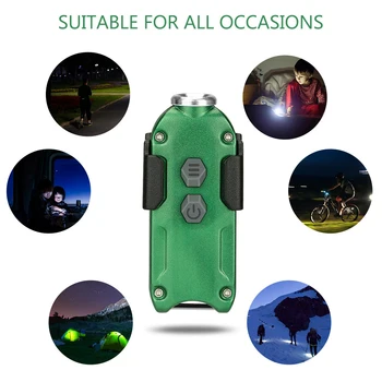 XP-G2 S3 Portabil cu Lanterna LED-uri USB Reîncărcabilă 360LM Portabil Breloc Lanterna Lampa pentru Camping în aer liber de Călătorie