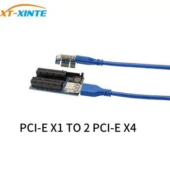 XT-XINTE PCIE Riser Card Adaptor PCI Express USB 3.0 Fonduri Riser PCI-E Extender PCIE X1 de la Dual Port PCI E X4 Card de Expansiune