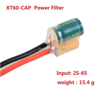 XT60-CAPAC XT60 Filtru de Putere Silicon Sârmă 2S-6S Lipo 2200UF 25V Zbor de Control de Transmisie Filtru Electronic ESC pentru FPV