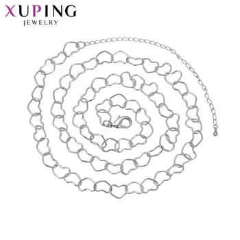 Xuping Moda Colier Simplu Design Nou Colier Lung Pentru Femei Barbati Lanț De Bijuterii De Top Vanzare Cadouri De Craciun 40801