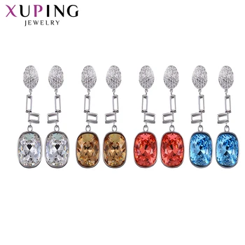 Xuping Moda Rodiu Culoare Placat cu Cercei cu de Înaltă Calitate, Cristale, pentru Femei, Cadou M29-2001