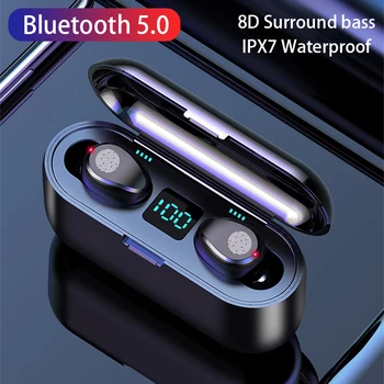 XVIDA F9 TWS sport Căști fără Fir Earbuds auriculares Bluetooth 5.0 cască setul cu Cască pentru încărcarea xiaomi, oppo telefon samsung