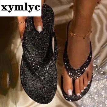 Xymlyc 2020 Nou de sex Feminin Pantofi de Moda de Vara Sandale Plate pentru Femei Sandale de doamnelor Pantofi pentru Femei de Moda Sandalias Mujer