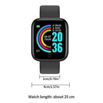 Y68 Ceas Inteligent D20 Oamenii Pro Smartwatch pentru Apple IOS, Android Heart Rate Monitor Tensiunii Arteriale Sport Bratara dropshipping