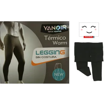 YANOIR-bărbați termice Legging cu butoane (one size)