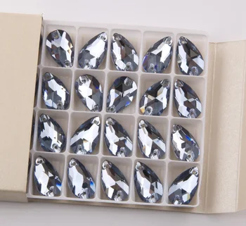 YANRUO 3230 Toate Dimensiunile Lt Safir de Sticlă de Pietre Coase Pe Cristal Picătură Flatback Super Sclipici Strass Stras