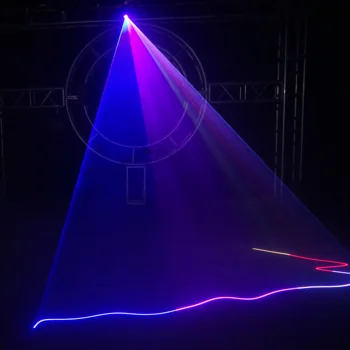 YaYao Mini Portabil de 500mW RGB Proiector Lumini Laser Disco KTV DJ Petrecere Acasă DMX Fascicul de Scanare cu Raze Spectacol de teatru de Iluminat