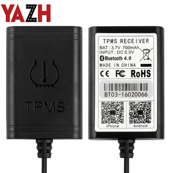 YAZH 2020 masina noua USB TPMS plug and play a presiunii în anvelope sistemul de monitorizare 4 wireless senzor intern versiune pentru dispozitive Android