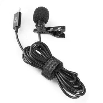YC-LM10 II Mini Portabil Microfon Condensator Clip-on Rever Microfon Lavaliera cu Fir Mikrofo/Microfon pentru iPhone X 8 7 CANON