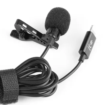 YC-LM10 II Mini Portabil Microfon Condensator Clip-on Rever Microfon Lavaliera cu Fir Mikrofo/Microfon pentru iPhone X 8 7 CANON