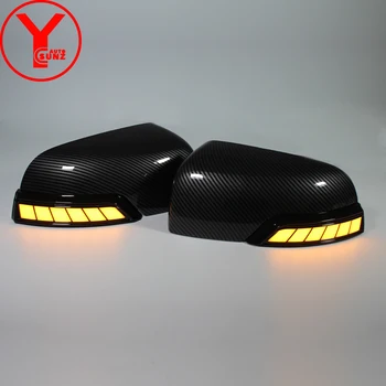 YCSUNZ LED-uri care Rulează ABS fibra de carbon styling oglinzi capac wildtrak Cabina Dubla cu lumini Pentru Ford Ranger t6 t7 t8 2012-2020