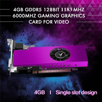 Yeston Radeon RX550 4GB GDDR5 128Bit 1183MHz 6000MHz DVI-D+HD+VGA placa Grafica de Jocuri pentru Calculator Video