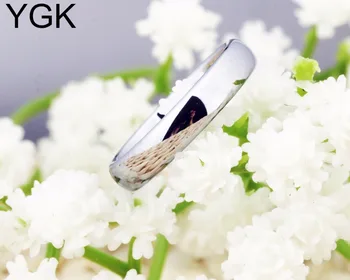 YGK Bijuterii 4mm Culoare Argintie Carbură de Tungsten Inel pentru Femei Barbati Nunta Trupa Inel de Argint