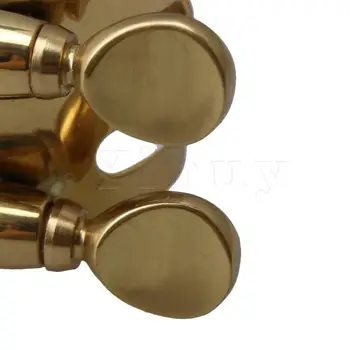 Yibuy 2.1 cm Înălțime de Aur Cupru Placat cu Aur Saxofon Soprano purtător de cuvânt Ligatură Clip pentru Saxofon Instrument de Suflat din lemn