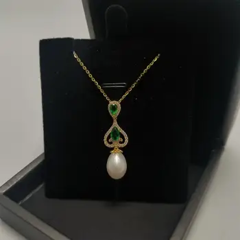 YIKALAISI 925 de Bijuterii de Argint pandantive Perle 2019 Naturale Fine bijuterii Perla de 8-9mm pandantive Pentru Femei en-gros