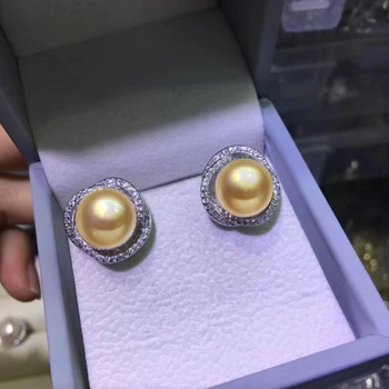 YIKALAISI Argint 925 Bijuterii Cercei cu Perle 2020 Naturale Fine bijuterii Perla 10-11mm Cercei Pentru Femei en-gros