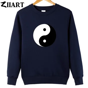 Yin și yang filozofia Chineză câteva haine baieti om de sex masculin bumbac toamna iarna fleece Hanorac