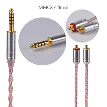 Yinyoo 6 Core Roz Cablu de Cupru 2.5/3.5/4.4 mm Echilibrat Cablu Cu MMCX/2pin Conector Pentru ZS10 ZST ZSR ZSn PRO HQ6 QT2