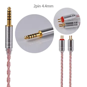Yinyoo 6 Core Roz Cablu de Cupru 2.5/3.5/4.4 mm Echilibrat Cablu Cu MMCX/2pin Conector Pentru ZS10 ZST ZSR ZSn PRO HQ6 QT2