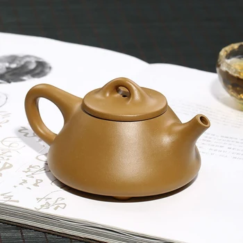 Yixing ceainic ceainic filtru de frumusețile handmade Autentic peisaj piatra Lingura Buna Calitate 200ML Chineză Yixing Teaware Ceainice