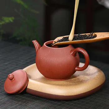 Yixing violet ceainic de lut pur manual coaste model toamna ceainic prime de minereu de jos jgheab clar Ceainic Set de Ceai bunuri