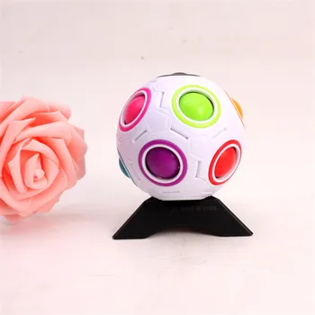 YJ Curcubeu Magic Ball Cub Viteza de Jucarie pentru Copii Joc Toamna Buna Rezistenta Cubo Magico Puzzle Creier Exercițiu de Educație Cadou