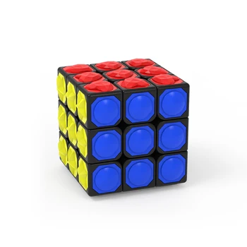 YongJun YJ 3x3x3 Magic Cube Joc de Puzzle Atinge Stickerless Atingere cu Degetul 3x3x3 Cubo Magico Jucărie Pentru Oameni Orbi
