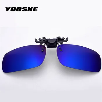 YOOSKE Bărbați Femei Polarizati Clip-on ochelari de Soare Polaroid Obiectiv Bărbați Femei Oglindă UV400 pentru Bărbați Ochelari de Soare de Conducere