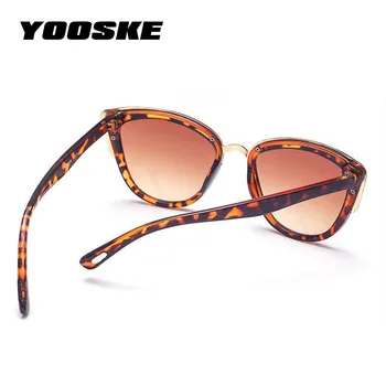 YOOSKE Doamnelor de Epocă Ochi de Pisica ochelari de Soare pentru Femei Brand de Lux de Designer Supradimensionat Ochelari de Soare Pentru Femei UV400 Gradient Nuante de sex Feminin