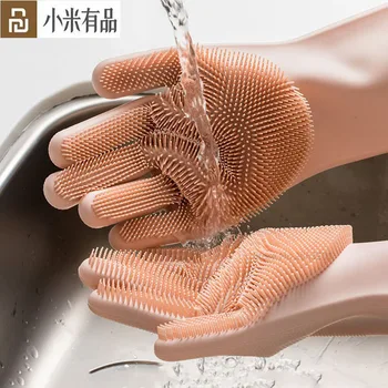 Youpin Magic Silicon Mănuși de Curățare de Izolare non-alunecare de spălat Vase Mănușă față-verso Purtați Mănuși De Bucătărie de Curățare