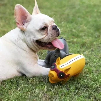 Youpin nouă jucărie de câine de companie scartaie stoarce sunet de porc jucărie durabil mesteca jucărie animale de companie jucărie de sunet nu se deformeze ușor pentru a curăța casa inteligentă