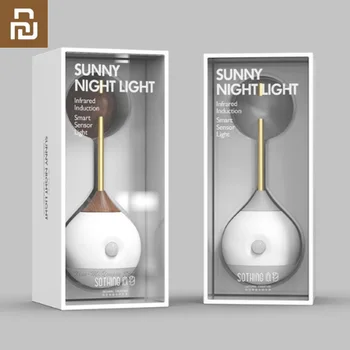 Youpin Senzor Inteligent de Lumină de Noapte în Infraroșu Inducție de Încărcare USB Detașabil Lampa de Noapte Pentru Acasă