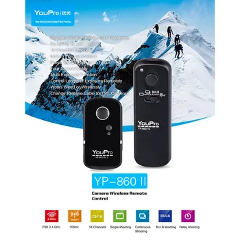YouPro YP-860 S2 2.4 G Wireless de Control de la Distanță Transmițător Receptor de Eliberare a Declanșatorului pentru Sony A58 A7 A7R A7II ect Camere DSLR