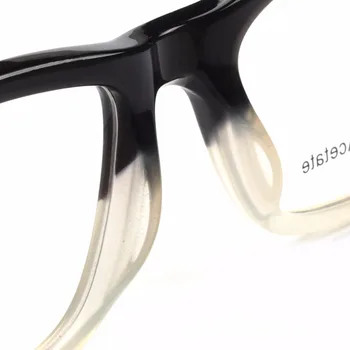 YOUTOP Bărbați Optic Rame pentru Femei ochelari de Fullrim două culori Dreptunghi acetat Patchwoek Moda ochelari Cadru K9046