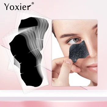 Yoxier Bambus Cărbune Negru de Demontare Curatare Profunda Benzi Nas Autocolant Cărbune Pore Strip Adânc Curat Nasul Masca 10BUC/LOT