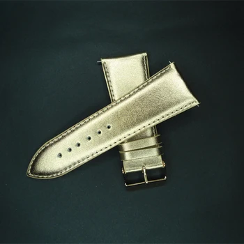 YQI de Lux Bling Ceas de Aur Banda 30mm Autentice din Piele de Curea de Ceas de Argint Watchband Pentru Bărbat / Femeie, Uita-te Pentru Ore