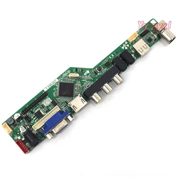 Yqwsyxl Kit pentru B170PW03 B170PW06 LP171WP4 LTN170X2 TV+HDMI+VGA+AV+USB LED LCD Controller Driver Placa