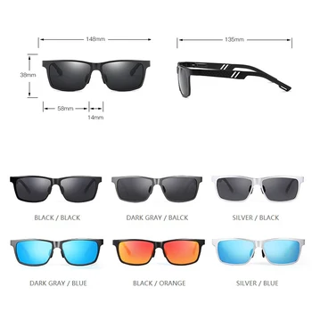YSO Aluminiu Meg ochelari de Soare pentru Barbati Brand de Lux Polarizate Protecție UV400 Ochelari Pentru Conducere Blue Lentile de ochelari de Soare Pentru Barbati 6560