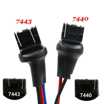 YSY T20 7440 7443 bec LED soclu suport adaptor conector LED parcare partea de lumina, fasciculul de Cabluri al lămpii W21W W21/5W masculin adaptor