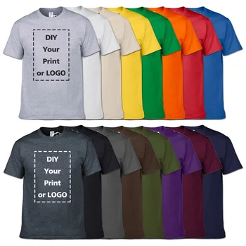 YUANQISHUN Brand 17 Culori de Calitate Superioară Personalizate Print T Camasa pentru Barbati DIY ca Fotografie sau Logo-ul Alb de Sus Tees pentru Bărbați T-shirt