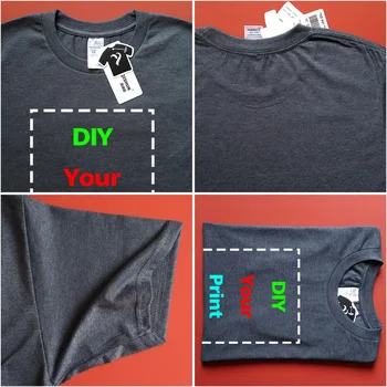 YUANQISHUN Brand 17 Culori de Calitate Superioară Personalizate Print T Camasa pentru Barbati DIY ca Fotografie sau Logo-ul Alb de Sus Tees pentru Bărbați T-shirt