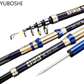 YUBOSHI Portabil fibra de carbon 2.1 m-3,6 m Filare Pescuit Tijă de Carbon Păstrăv, Crap Telescopic Pol de Pescuit Nada Pescuit Tijă Aborda