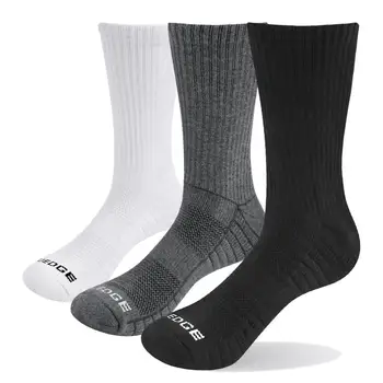 YUEDGE brand 3 perechi sosete barbati negru alb șosete de bumbac a pernei de moda respirabil munca casual echipajului sosete