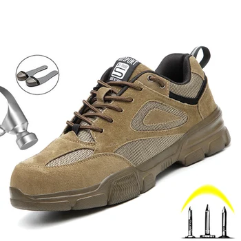 Yuxiang Noi, De Siguranță, Pantofi De Lucru Cu Bombeu Metalic Indestructibil Pantofi Respirabil Pantofi De Siguranță Omul De Oțel Tep Cizme De Lucru