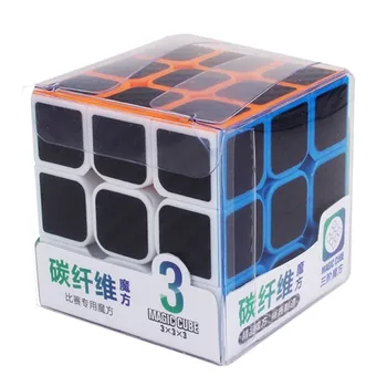 Yuxin Fibra de Carbon Autocolant 3x3x3 Viteza Cub Magic 3*3*3 Cubo Magico 3x3 Profesionale Teaser Creier Puzzle Jucării Pentru Copii Cadouri
