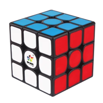Yuxin Kylin V2M 3x3x3 Magnetica Magic Cub Metru Cub Puzzle Jucărie pentru Creier de Formare - Fundal Negru și Roșu Închis Paster